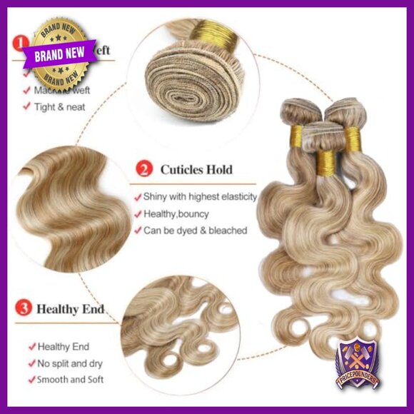 Human Hair Extensions Body Wave Brazilian Soft Thick 12-16 Inch main image 5